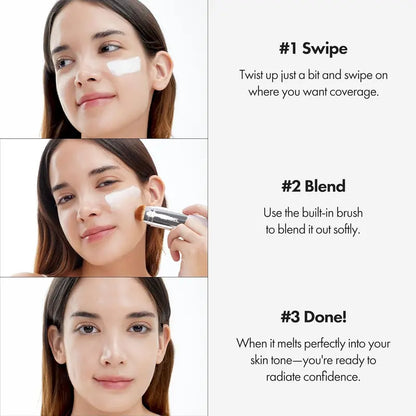 🆙Color Changing Foundation Stick with Built-in Brush