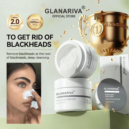 🌿GLANARIVA® Blackhead Remover Peel-Off Mask | Deep Pore Cleansing