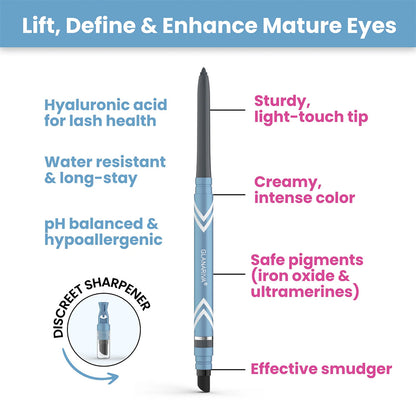 👁️GLANARIVA® Waterproof Smudge-Proof Gel Eyeliner | All Day Comfort